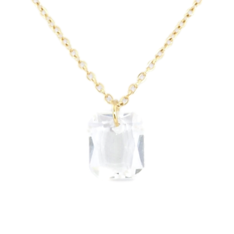 Підвіска на ланцюжку Xuping ТТМ Stainless Steel колір 14K Кристал, 10х12мм довжина 47-52см х 1мм фото №1 Підвіска на ланцюжку Xuping ТТМ Stainless Steel колір 14K Кристал, 10х12мм довжина 47-52см х 1мм фото №1