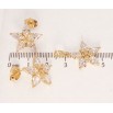 Набір Xuping Позолота 18K Сережки Кулон Кристальні зірочки фото №2