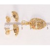Набор Xuping Позолота 18K Серьги Кулон Декоративный резной орнамент с дорожками циркония фото №2