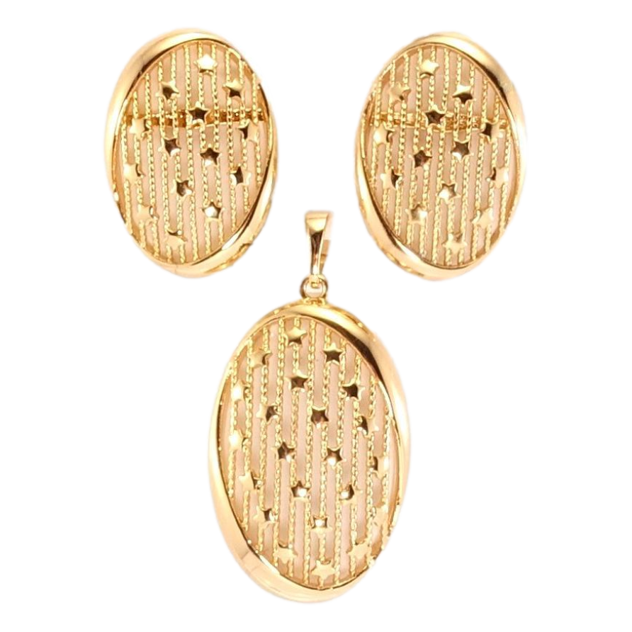 Набір Xuping Позолота 18K Сережки Кулон Зоряна ніч фото №1