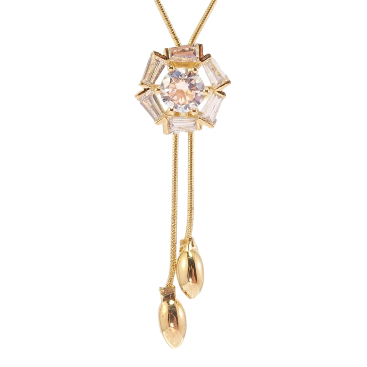 Бігунок на ланцюжку Xuping Позолота 18K Декоративна кристальна квіточка довжина 51,5-54,5см х 1мм фото №23 Бігунок на ланцюжку Xuping Позолота 18K Декоративна кристальна квіточка довжина 51,5-54,5см х 1мм фото №23