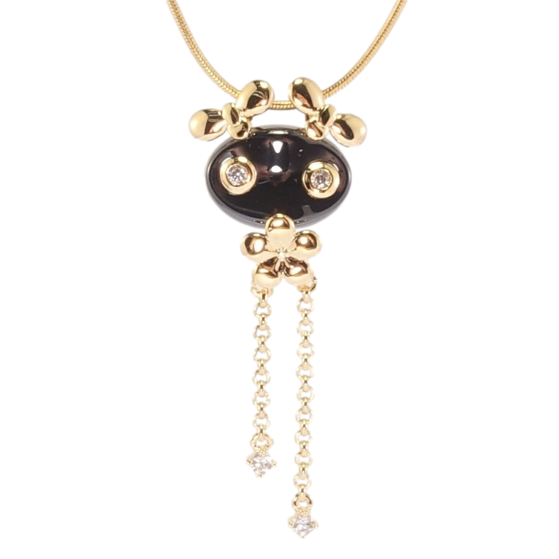 Кулон на ланцюжку Xuping Позолота 18K Дівчинка довжина 42,5-47,5см х 1мм фото №1