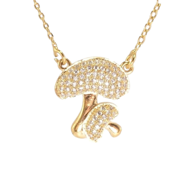 Підвіска на ланцюжку Xuping Позолота 18K Грибочки з цирконієм довжина 42-45см х 1мм фото №23