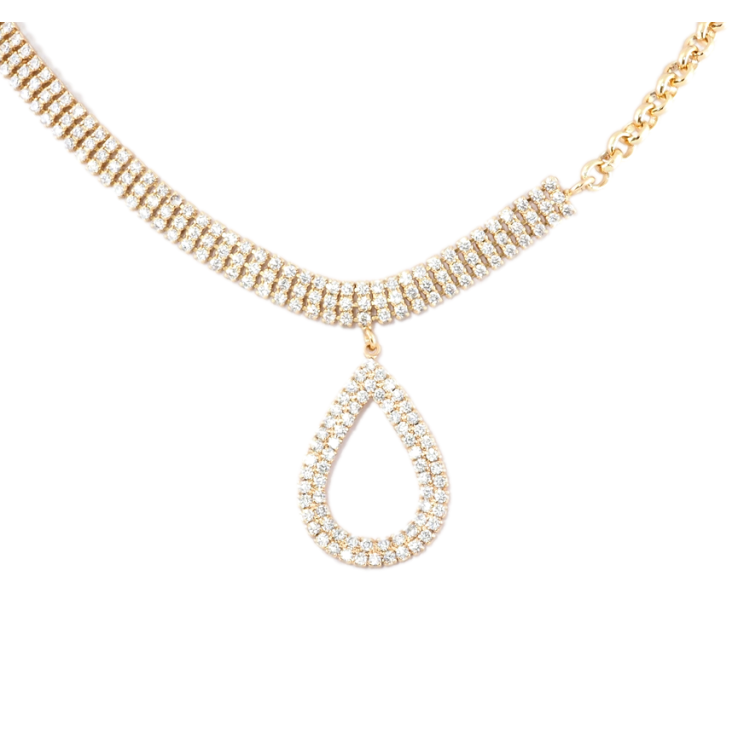 Кольє Xuping Позолота 18K Кристальний блиск довжина 40-44см х 4-6мм фото №15