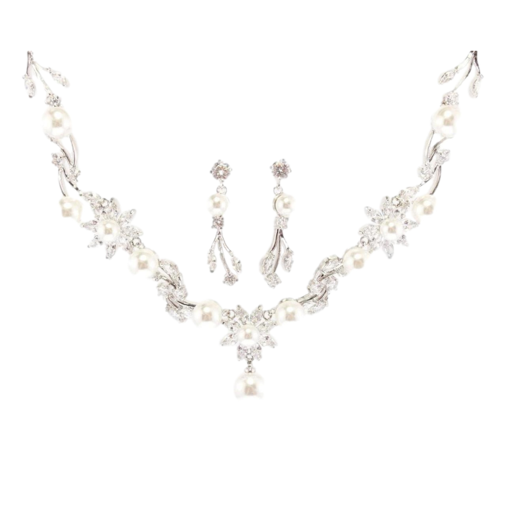 Набір Xuping Родій Сережки Кольє Квіткова пишність розмір 45см х 3-17мм фото №5