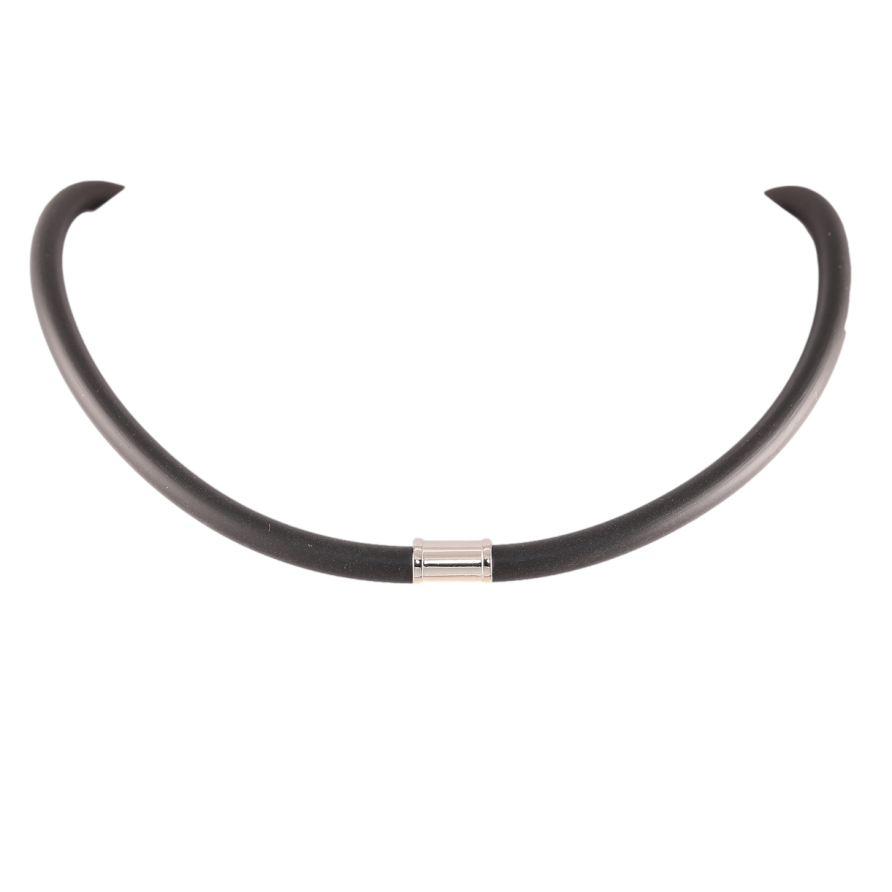 Шнур Xuping Родій «Чорний каучуковий шнур з накладкою» довжина 47-52см х 5мм фото №1