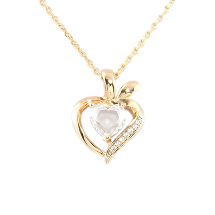 Кулон на ланцюжку Xuping Позолота 18K Кришталеве сердечко довжина 41-46см х 1.5мм фото №15