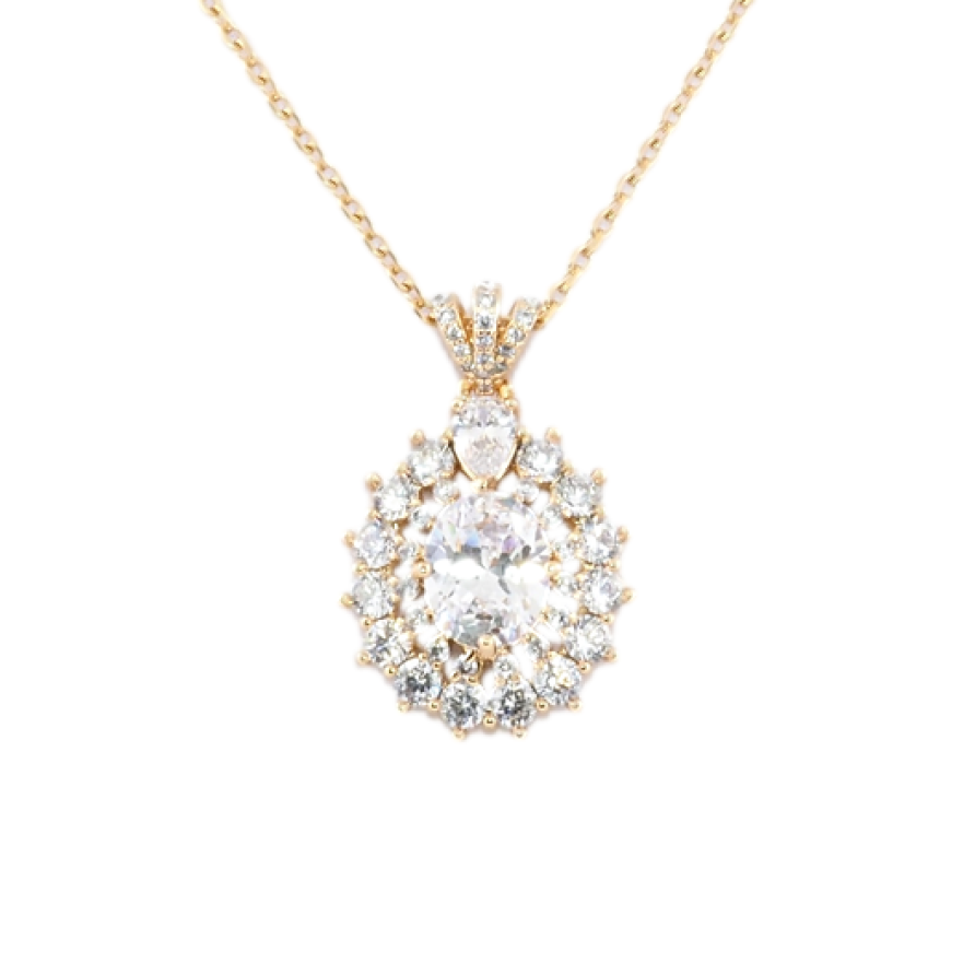 Кулон на ланцюжку Xuping Позолота 18K Іскристість довжина 41-47см х 1.5мм фото №1