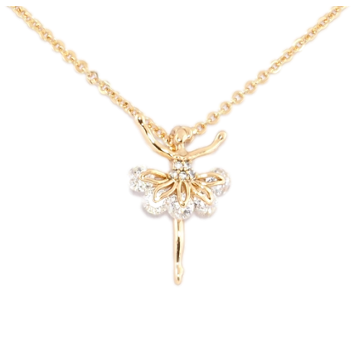 Кулон на ланцюжку Xuping Позолота 18K Танцівниця довжина 45-50см х 1мм фото №15