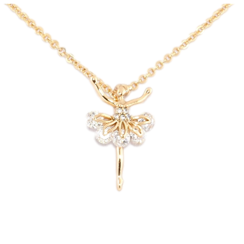Кулон на ланцюжку Xuping Позолота 18K Танцівниця довжина 45-50см х 1мм фото №4