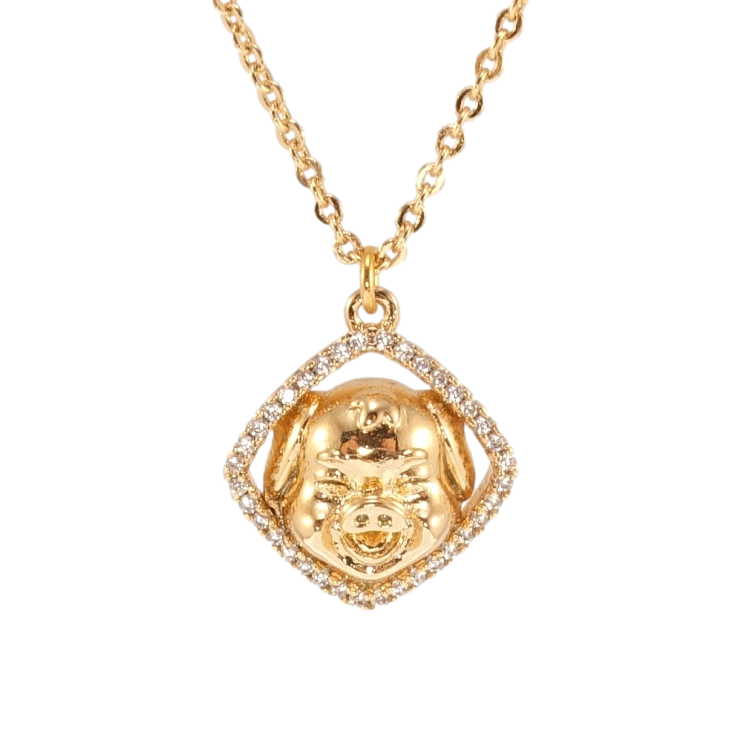 Підвіска на ланцюжку Xuping Позолота 18K Свинка довжина 46-50см х 1мм фото №9