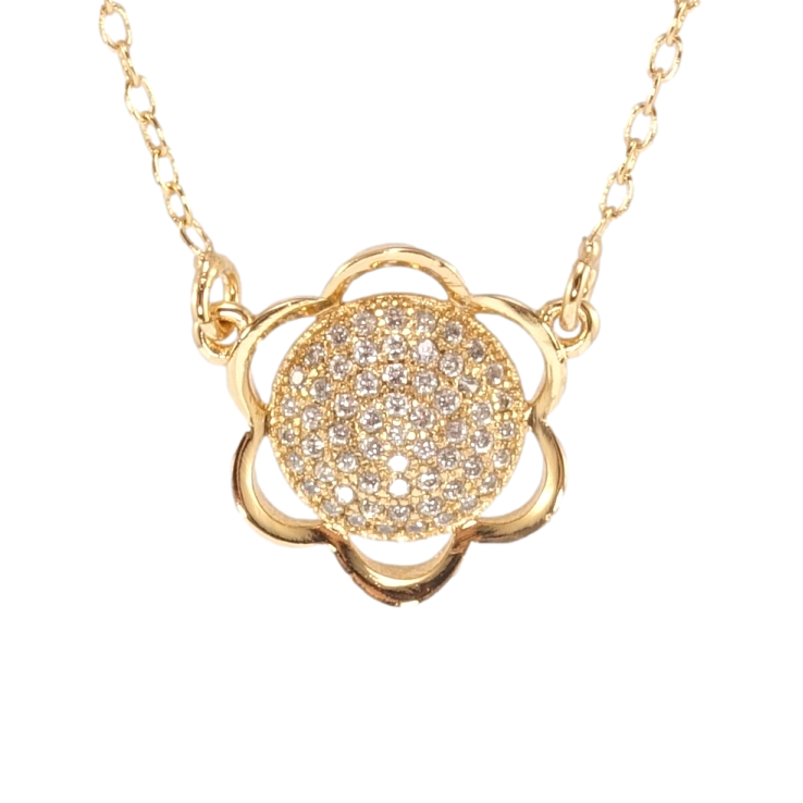 Підвіска на ланцюжку Xuping Позолота 18K Квітка з цирконієм довжина 41-44см х 1мм фото №17