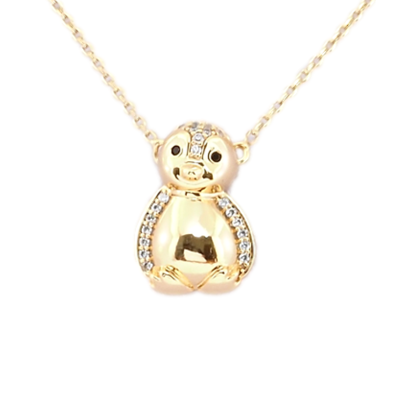 Подвеска на цепочке Xuping Позолота 18K Пингвин длина 45,5-48,5см х 1мм фото №1