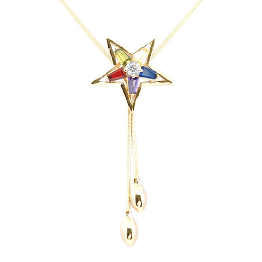 Бігунок на ланцюжку Xuping Позолота 18K Зірка з кольоровими кристалами довжина 52-55см х 1мм фото №1 Бігунок на ланцюжку Xuping Позолота 18K Зірка з кольоровими кристалами довжина 52-55см х 1мм фото №1