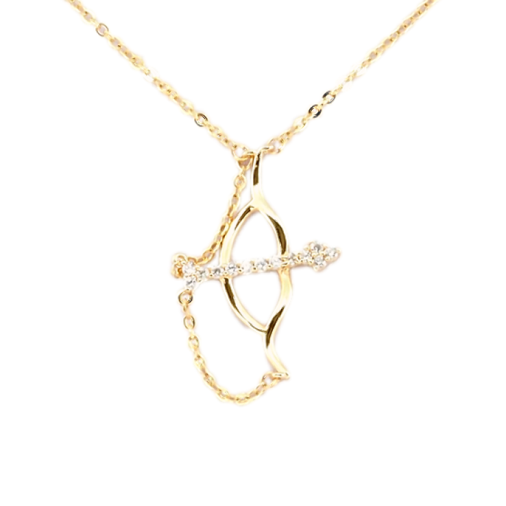 Кулон на ланцюжку Xuping Позолота 18K Арбалет довжина 46см х 1мм фото №23