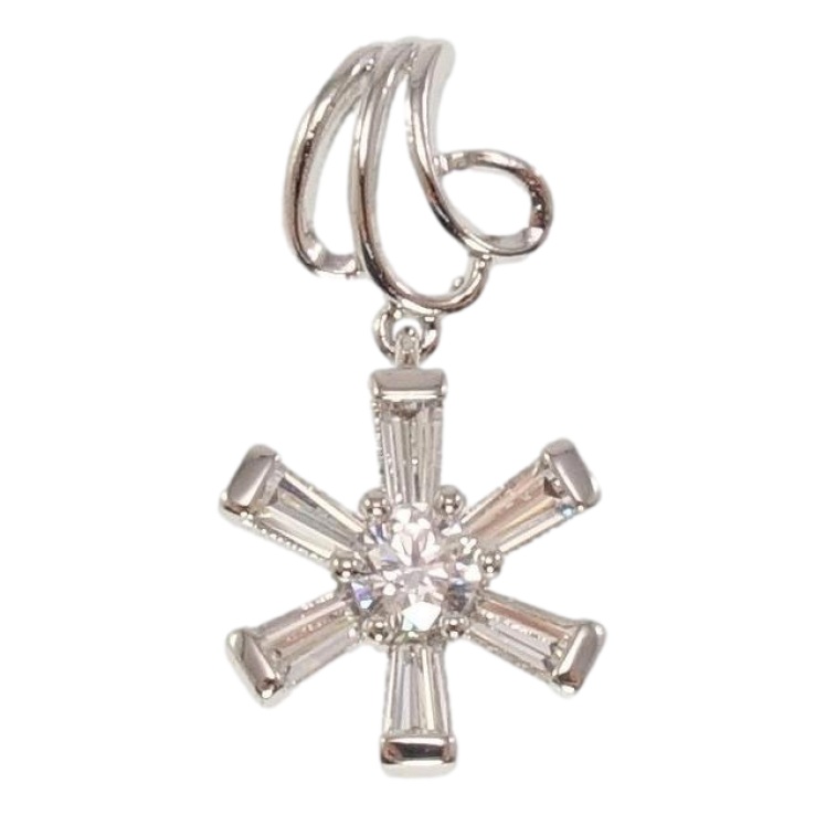 Кулон Xuping Родій Кристальна сніжинка фото №4