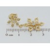 Сережки Xuping QQMM Позолота 14K пусети Підвіски сніжинки фото №2