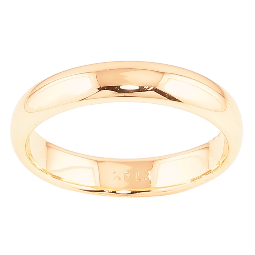 Каблучка Xuping M&L Колір 18K Обручка, ширина 4мм фото №1 Каблучка Xuping M&L Колір 18K Обручка, ширина 4мм фото №1