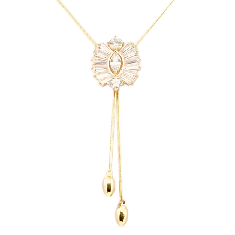 Бігунок на ланцюжку Xuping Позолота 18K Декоративний бігунок з цирконію довжина 51см х 1мм фото №1 Бігунок на ланцюжку Xuping Позолота 18K Декоративний бігунок з цирконію довжина 51см х 1мм фото №1