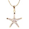 Кулон на ланцюжку Xuping Позолота 18K Кристальна зірка довжина 45-50см х 1мм фото №3