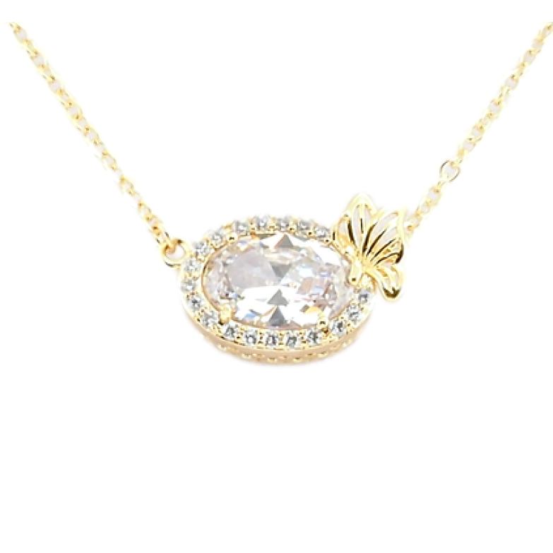 Підвіска на ланцюжку Xuping Позолота 18K Кристал в обрамленні цирконію з квіткою довжина 43-46см х 2мм фото №14