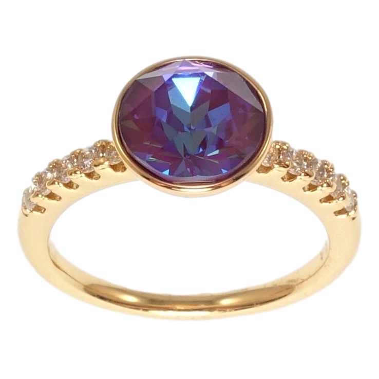 Каблучка Xuping колір 18K з кр-ми Swarovski Кристал Burgundy Delite доріжка ø 9мм фото №19 Каблучка Xuping колір 18K з кр-ми Swarovski Кристал Burgundy Delite доріжка ø 9мм фото №19
