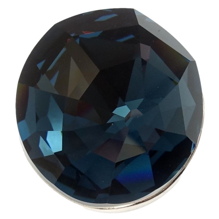 Каблучка Xuping колір Родій із кристалами Swarovski Великий кристал Montana 20х23мм фото №3