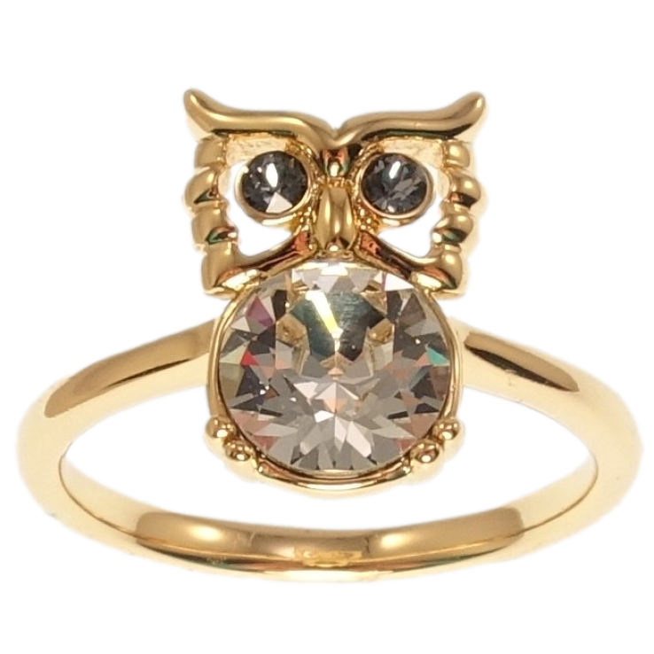 Каблучка Xuping колір 18K з кр-ми Swarovski Сова з кристалом Moonlight фото №22 Каблучка Xuping колір 18K з кр-ми Swarovski Сова з кристалом Moonlight фото №22