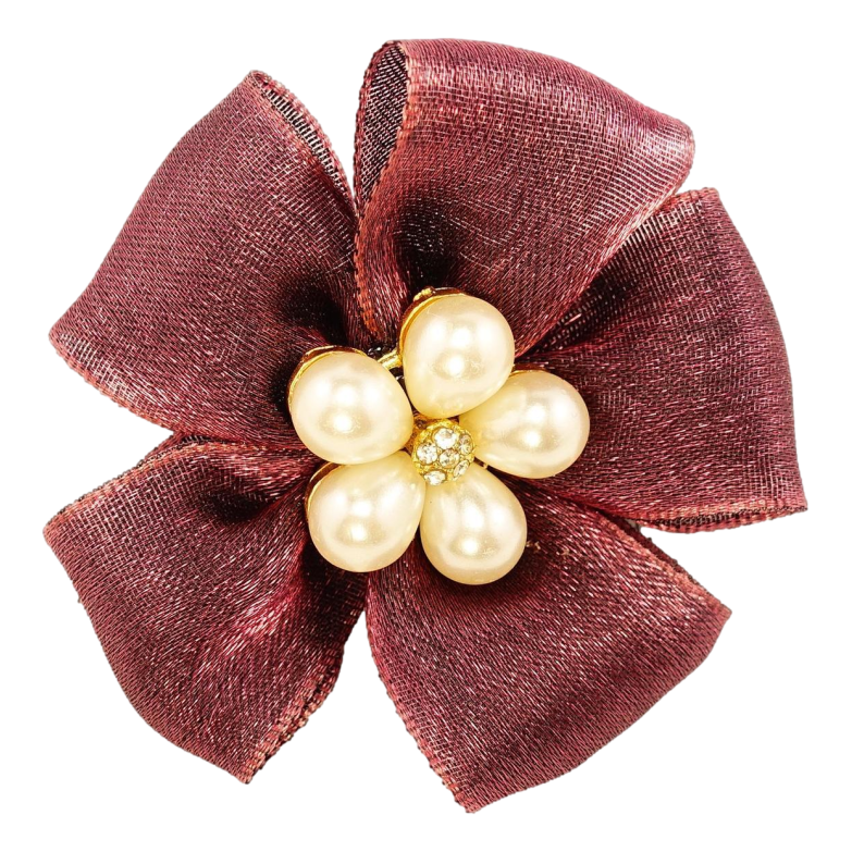 Гумка Квітка Хамелеон з Перлинними Намистинами фото №1