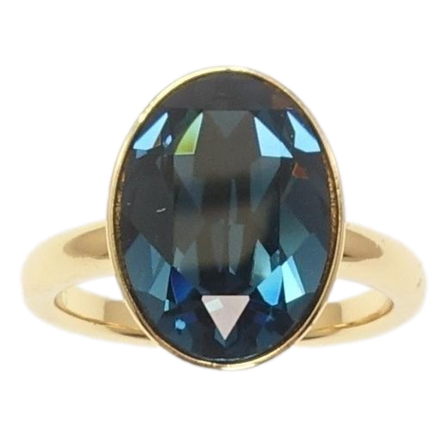 Каблучка Xuping колір 18K з кр-ми Swarovski Кристал Montana фото №1