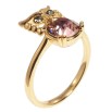 Кольцо Xuping цвет 18K с кр-ми Swarovski Сова с кристаллом Amethyst фото №2