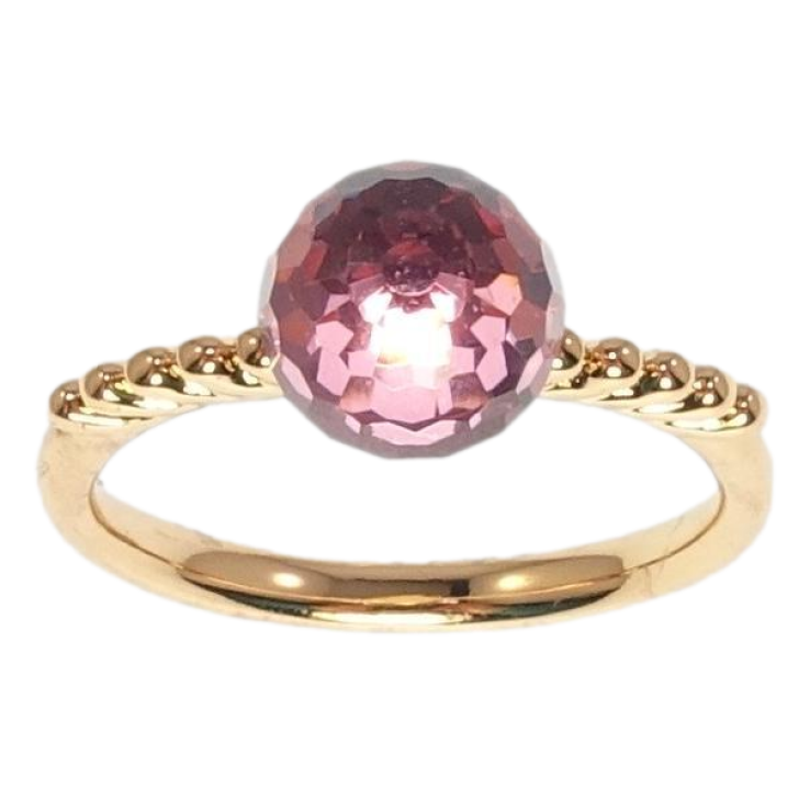 Каблучка Xuping колір 18K з кр-ми Swarovski Кристальна куля Amethyst ø 8мм фото №9 Каблучка Xuping колір 18K з кр-ми Swarovski Кристальна куля Amethyst ø 8мм фото №9