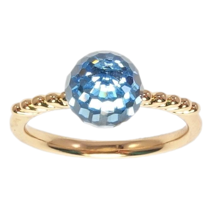 Каблучка Xuping колір 18K з кр-ми Swarovski Кристальна куля Aquamarine ø 8мм фото №17 Каблучка Xuping колір 18K з кр-ми Swarovski Кристальна куля Aquamarine ø 8мм фото №17