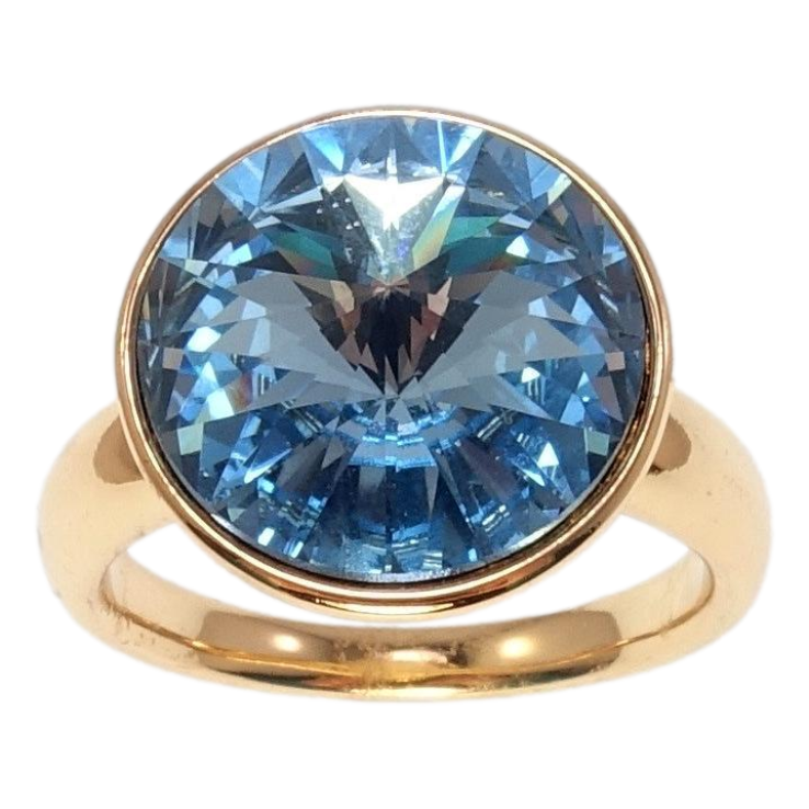 Каблучка Xuping колір 18K з кр-ми Swarovski Кристал Aquamarine ø 15мм фото №22 Каблучка Xuping колір 18K з кр-ми Swarovski Кристал Aquamarine ø 15мм фото №22