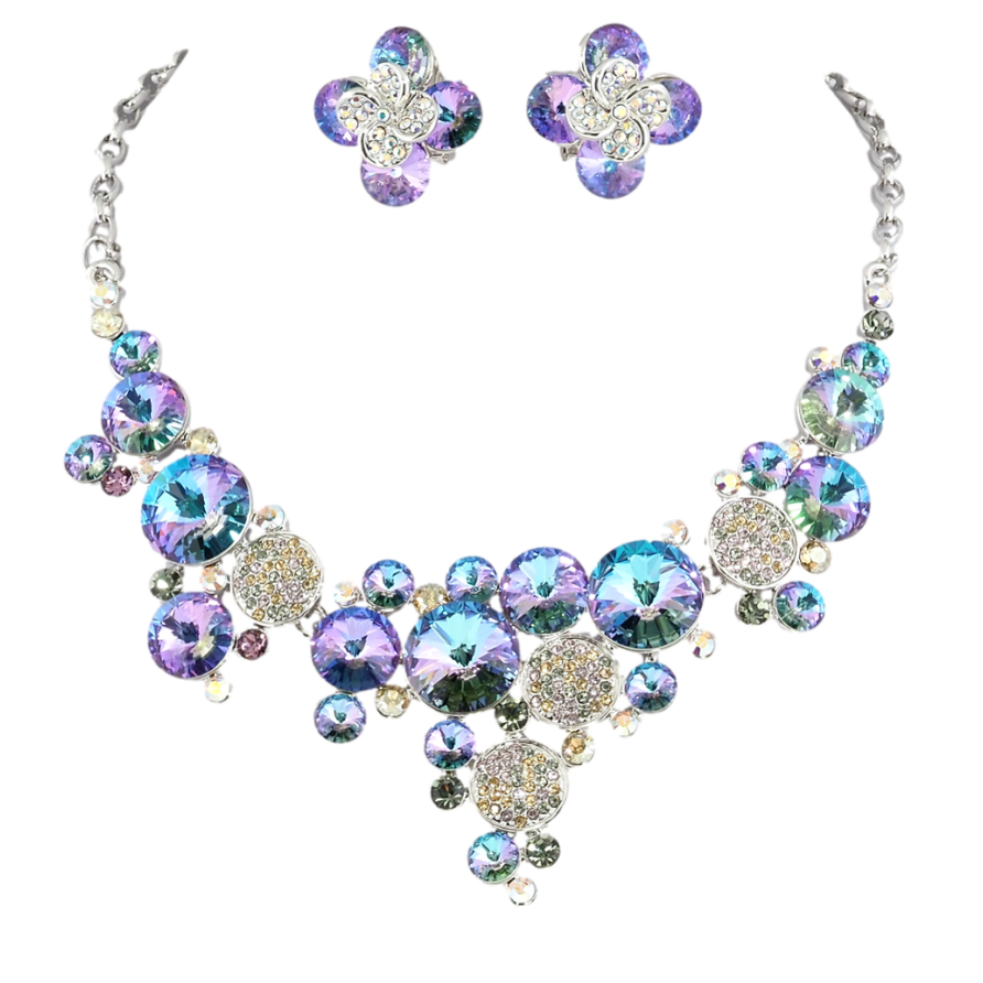 Набір Кольє Сережки Xuping колір Родій з кр-ми Swarovski Елегантний розсип кристалів Paradise Shinе дл. 42-46см фото №1 Набір Кольє Сережки Xuping колір Родій з кр-ми Swarovski Елегантний розсип кристалів Paradise Shinе дл. 42-46см фото №1