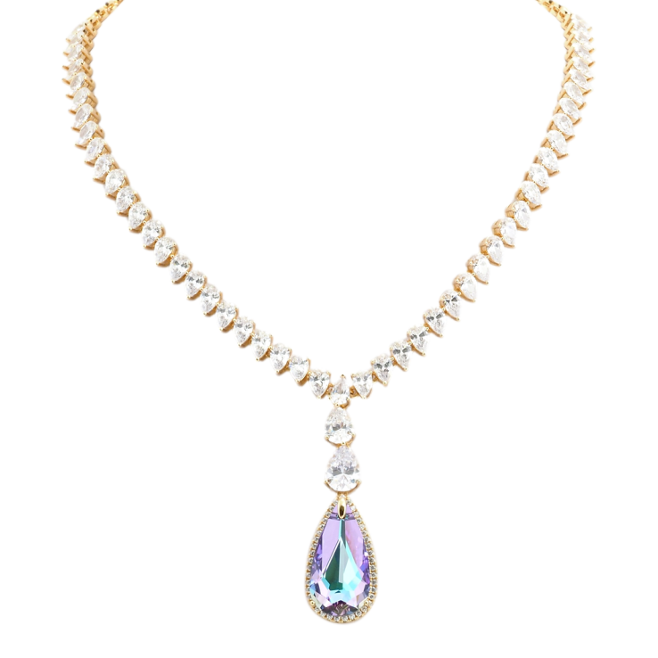 Кольє Xuping колір 18K з кр-ми Swarovski Витончений блиск кристалу Paradise Shine довжина 51см х фото №3