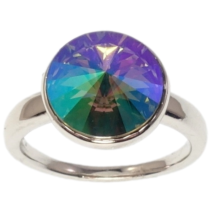 Каблучка Xuping колір Родій з кр-ми Swarovski Кристал Paradise Shine ø 12мм фото №7