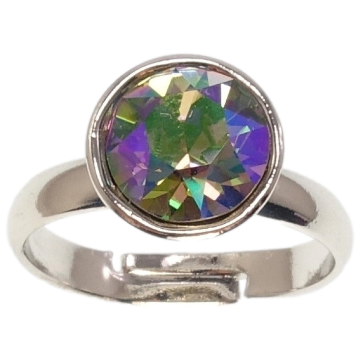 Каблучка Xuping колір Родій з кр-ми Swarovski Кристал Paradise Shine ø 10мм фото №8