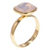 Кольцо Xuping цвет 18K с кр-ми Swarovski Кристалл Pink Opal 12х12мм фото №2