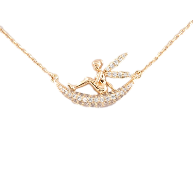 Кулон на ланцюжку Xuping M&L Колір 18К Фея довжина 40-45см х 1мм фото №25