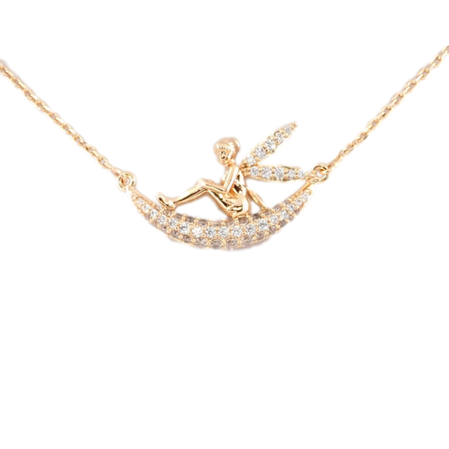Кулон на ланцюжку Xuping M&L Колір 18К Фея довжина 40-45см х 1мм фото №1