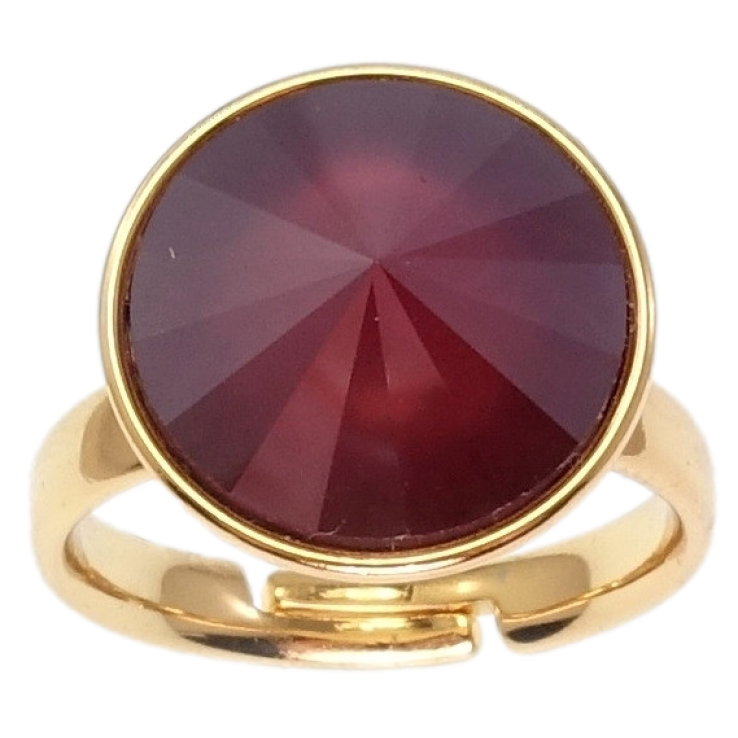 Каблучка Xuping колір 18K з кр-ми Swarovski Кристал Burgundy ø 16мм фото №14 Каблучка Xuping колір 18K з кр-ми Swarovski Кристал Burgundy ø 16мм фото №14