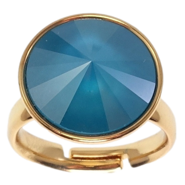Каблучка Xuping колір 18K з кр-ми Swarovski Кристал Azure Blue ø 16мм фото №10 Каблучка Xuping колір 18K з кр-ми Swarovski Кристал Azure Blue ø 16мм фото №10