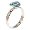 Кольцо Xuping цвет Родий с кр-ми Swarovski Кристалл Aquamarine фото №2 Кольцо Xuping цвет Родий с кр-ми Swarovski Кристалл Aquamarine фото №2