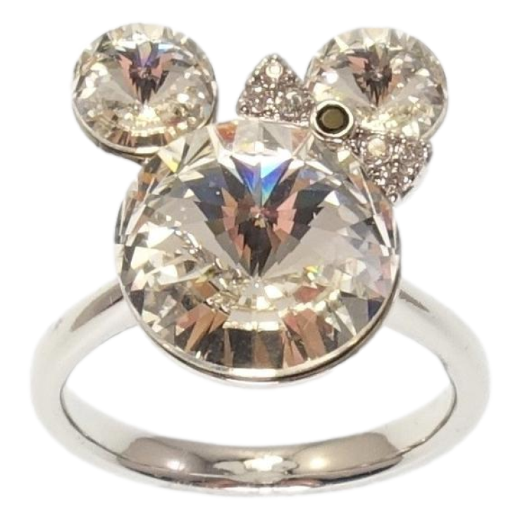 Каблучка Xuping колір Родій з кр-ми Swarovski Міккі із кристалів Moonlight фото №13