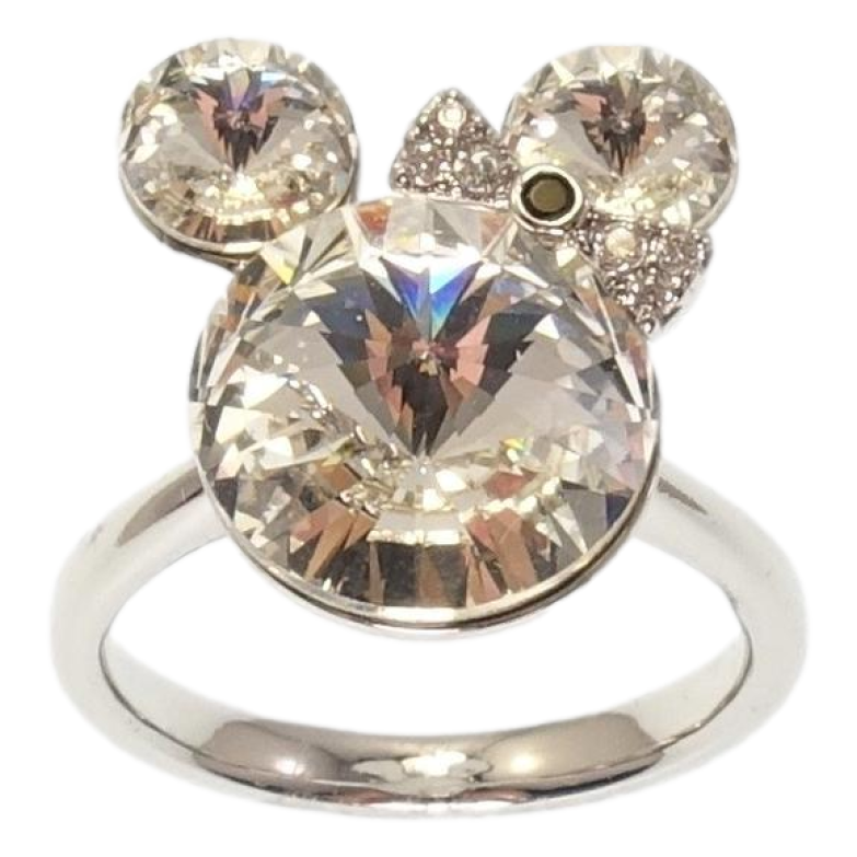 Каблучка Xuping колір Родій з кр-ми Swarovski Міккі із кристалів Moonlight фото №1 Каблучка Xuping колір Родій з кр-ми Swarovski Міккі із кристалів Moonlight фото №1