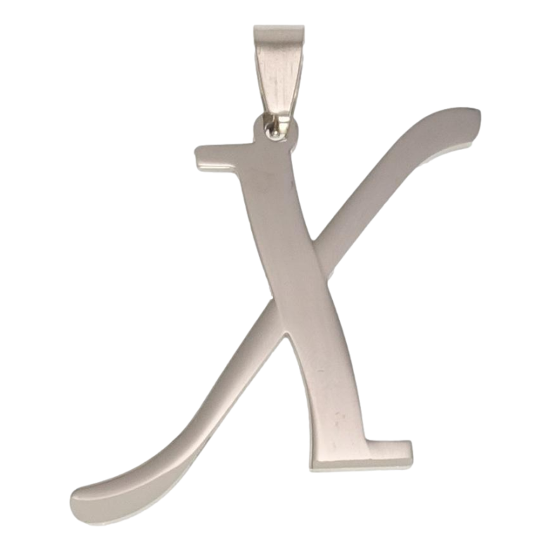 Кулон Нержавіюча сталь Буква X фото №15