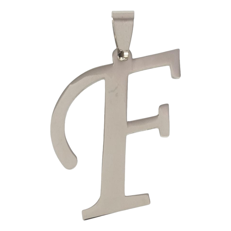 Кулон Нержавіюча сталь Літера F фото №1 Кулон Нержавіюча сталь Літера F фото №1