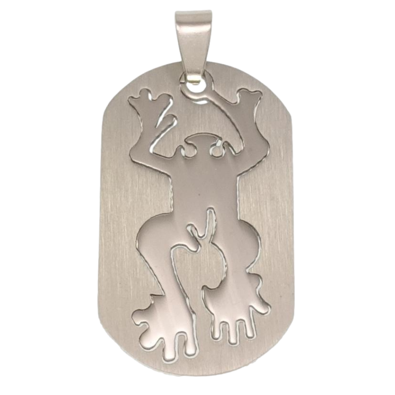 Кулон Нержавіюча сталь Абстрактна жаба фото №1