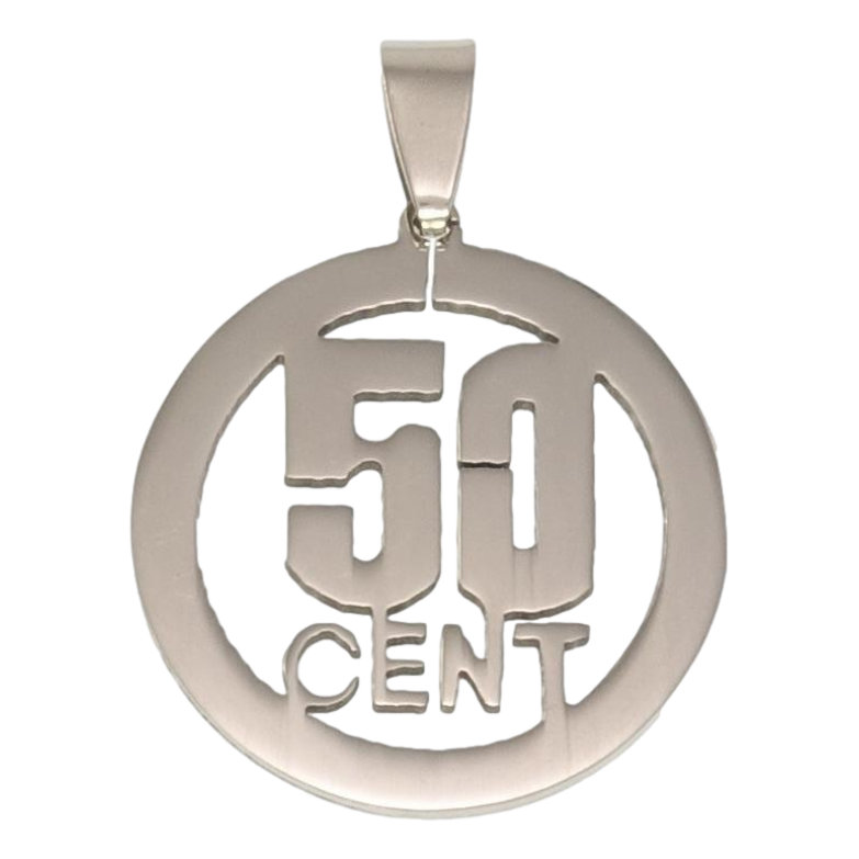 Кулон Нержавіюча сталь 50 центів фото №1 Кулон Нержавіюча сталь 50 центів фото №1